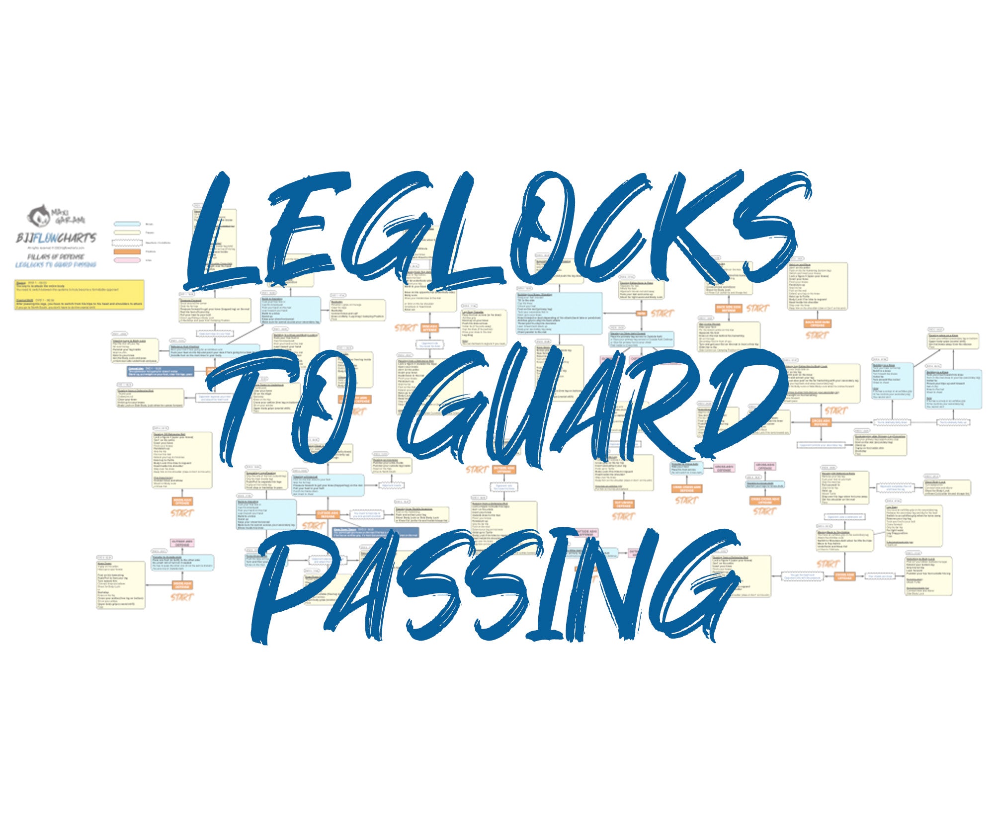 FlowChart - Pillars of Defense Leglocks to Guard Passing by Gordon Rya ...