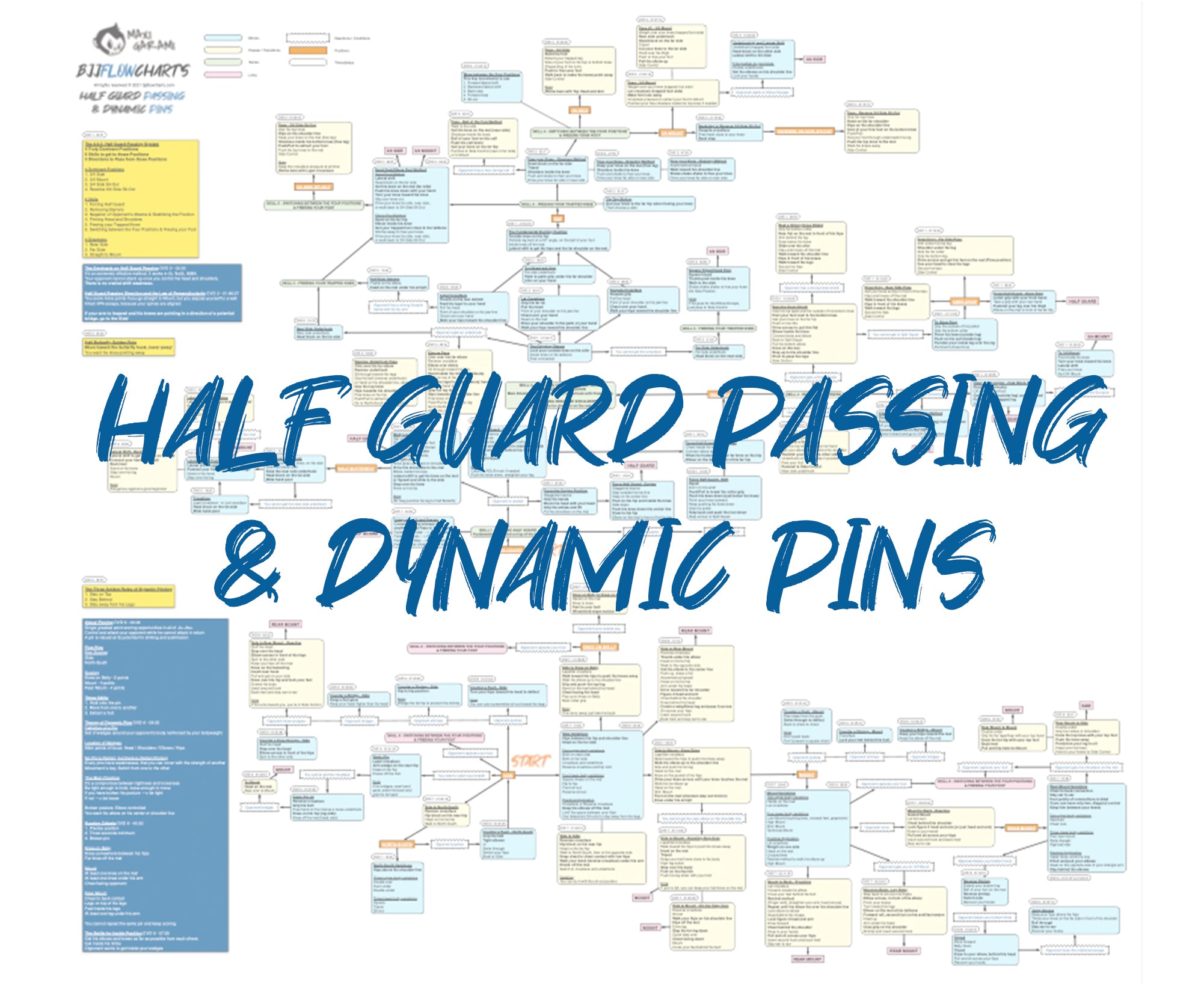 FlowChart - Half Guard Passing and Dynamic Pins - Go Further Faster by ...