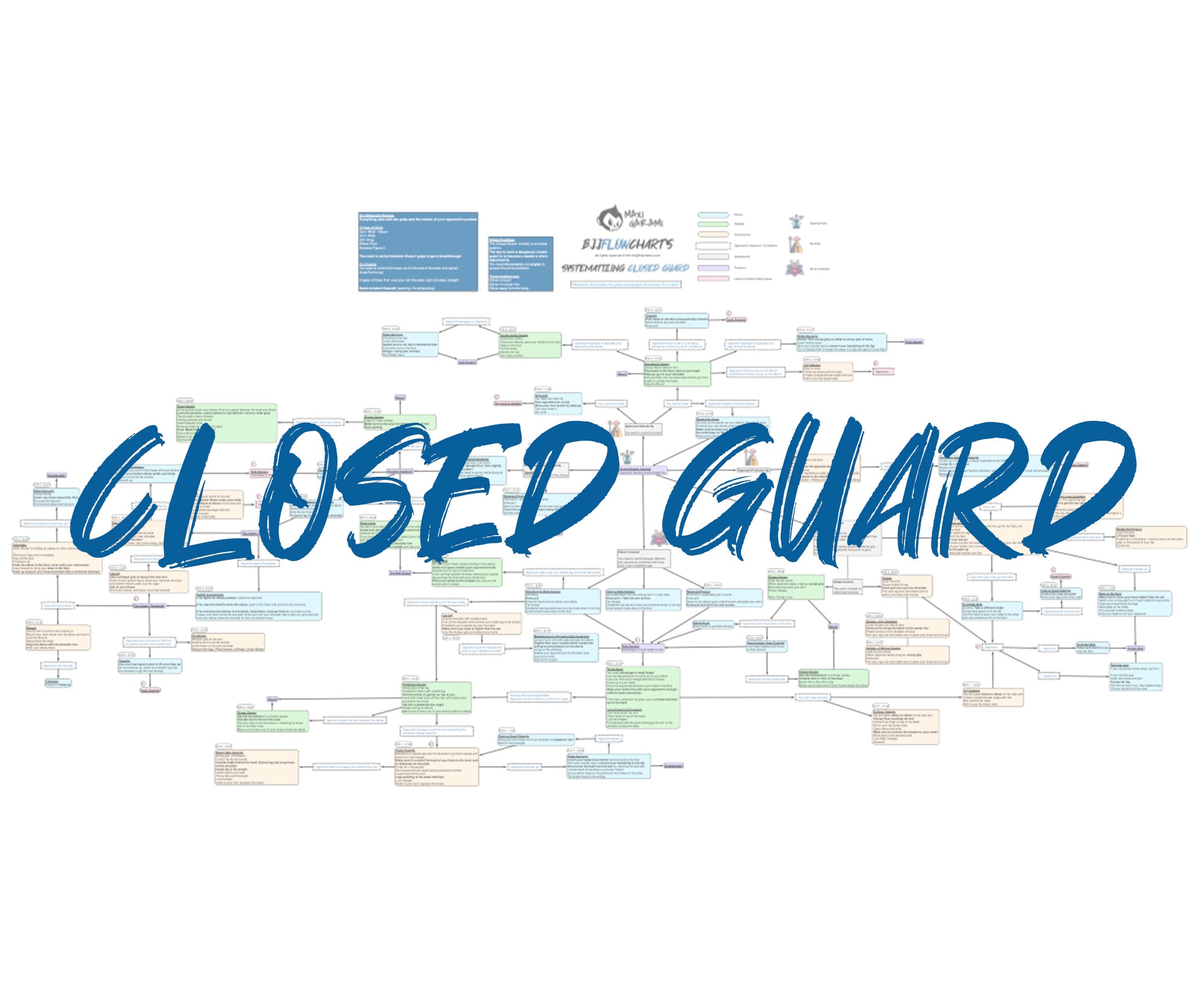 FlowChart - Systematically Attacking From Closed Guard By Gordon Ryan ...